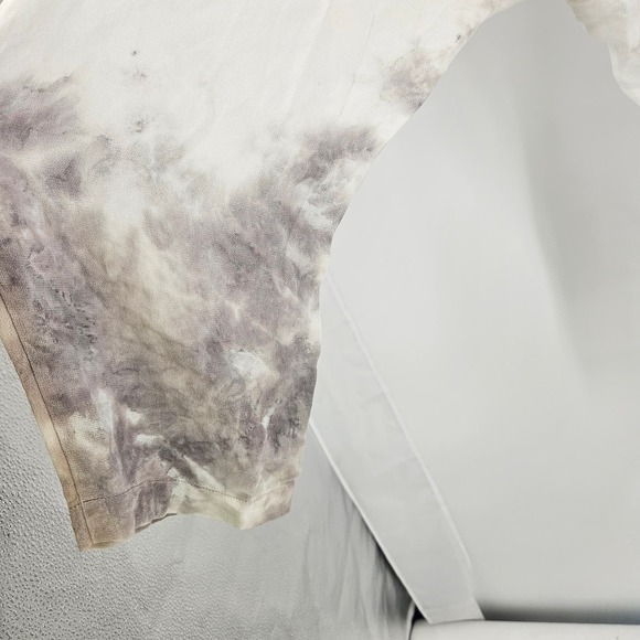 Enza Costa Pants Cream Brown Lunar Patina Tie Dye Drop Crotch Pull On Size 3 - Picture 6 of 9